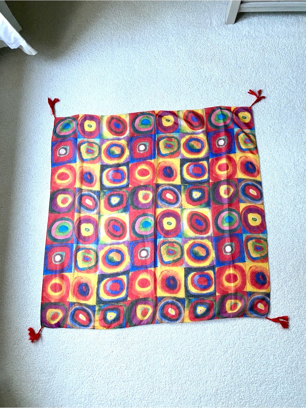 Beauriful colorful scarf, modern print